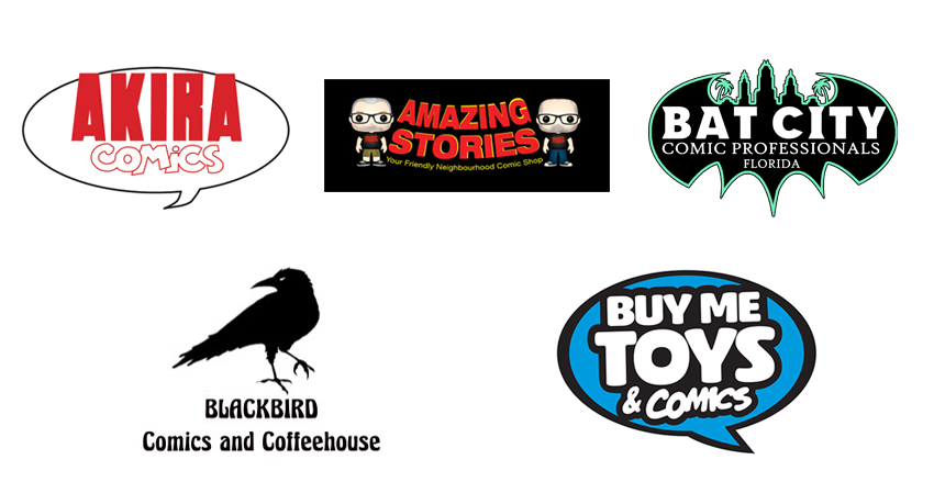 8th Street Quentin's Comics & Toys, Acme Comics, Akira Comics, Amazing Stories Comics, Bat City Comic Professionals 2024 Retailer Awards 1